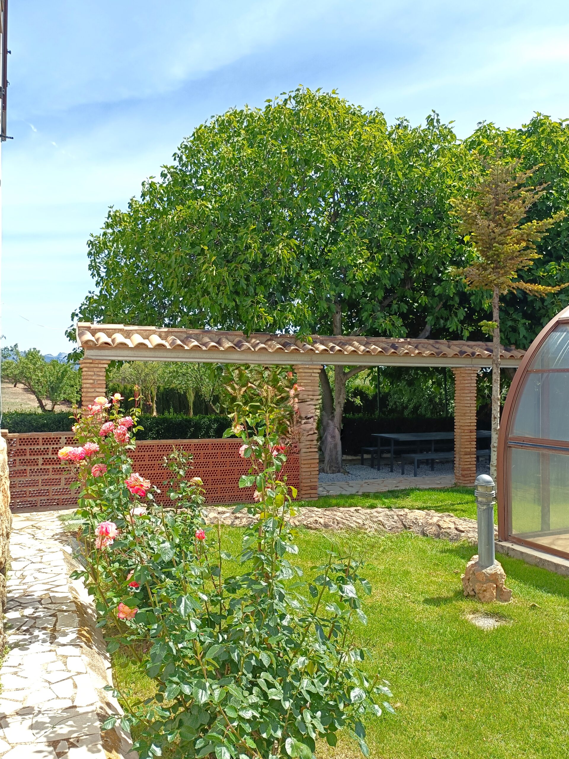 Zona de descanso exterior Casa Bodeguilla